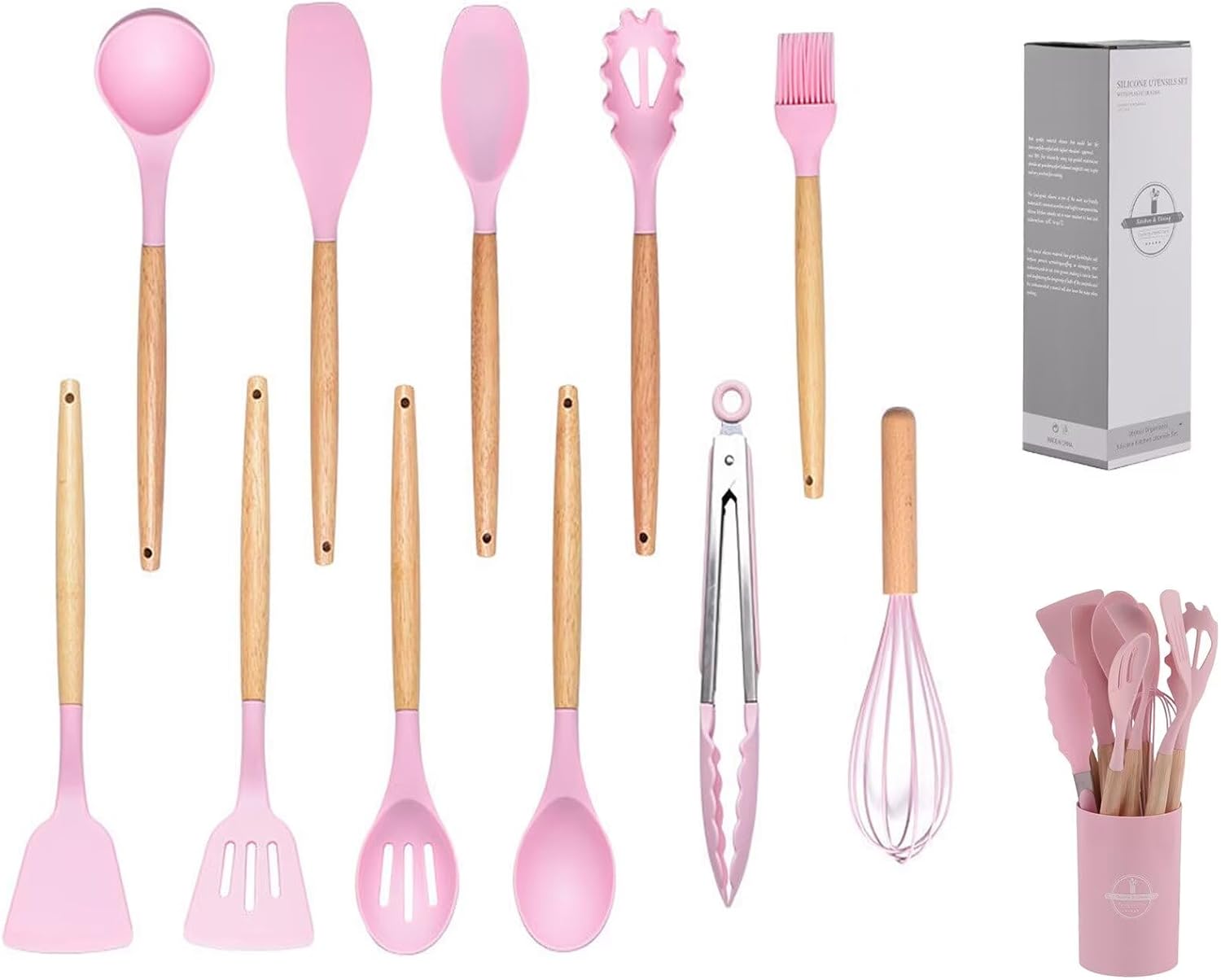 Premium Silicone Kitchen Utensils 12pcs Set - Heat Resistant, Non-Stick & Durable Cooking Tools