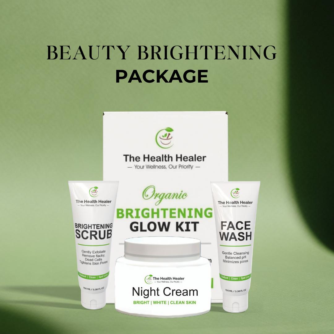 Health Healer Brightening Glow Kit including health healer Facewash, Night Cream & Scrub