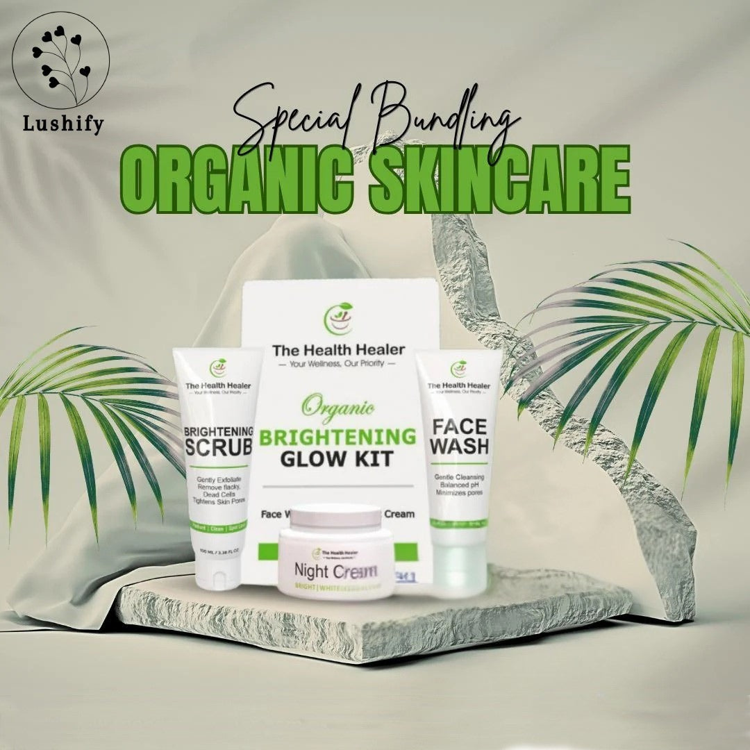 Health Healer Brightening Glow Kit including health healer Facewash, Night Cream & Scrub