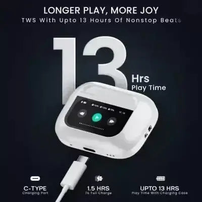 Airpods with Touch Screen A9 Pro High Quality Sound & ENC Noise Reduction